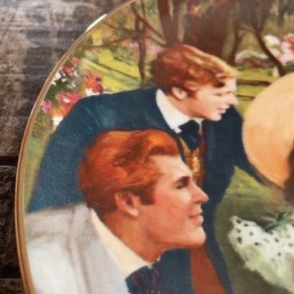 Scarlett and Her Suitors Plate w certificate​ - Picture 13 of 14